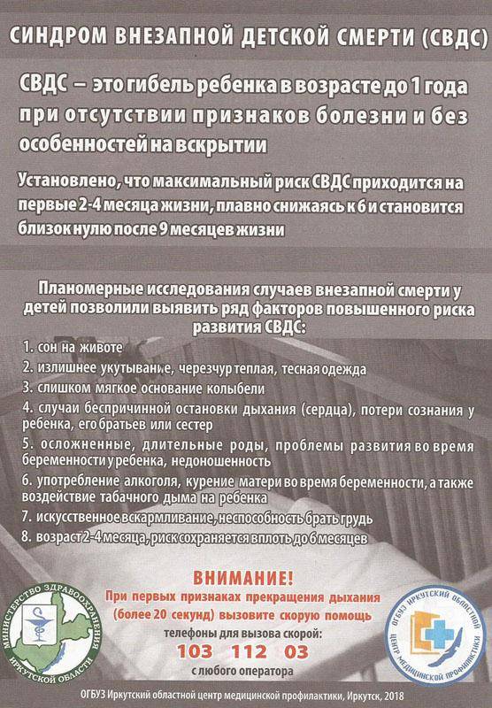 Синдром внезапной детской смерти: рекомендации, которые снижают риск | милосердие.ru