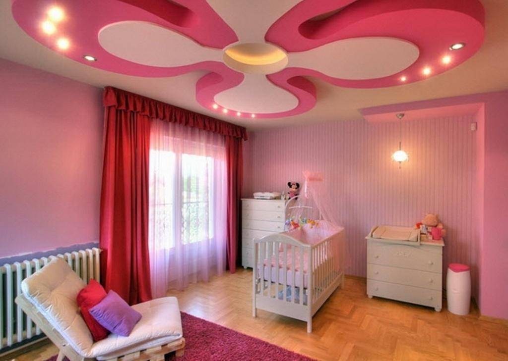 Двухуровневый натяжной потолок в детской комнате (34 фото): двухуровневые подвесные конструкции из гипсокартона в интерьере