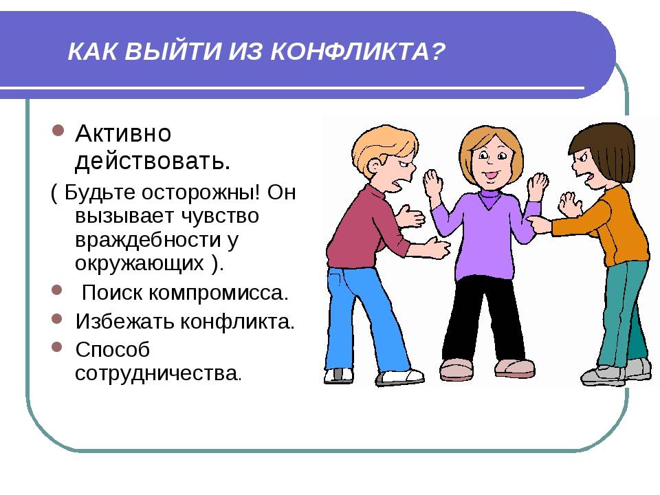 Как избежать конфликтов презентация