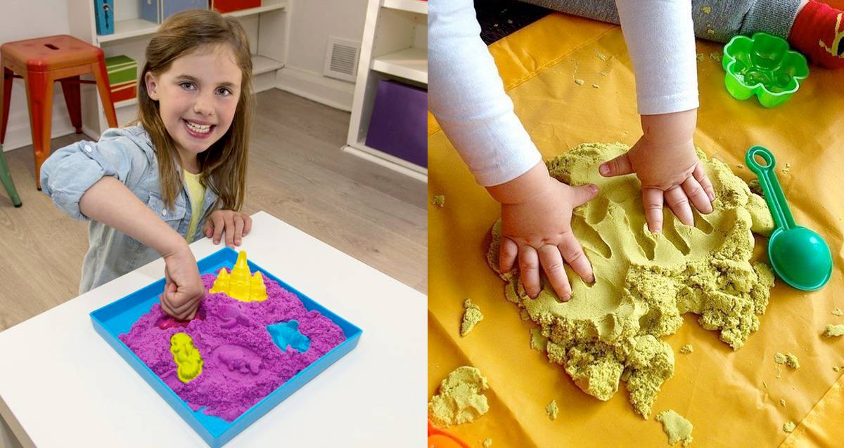 Кинетический песок - игрушка для детей | нерудные материалы в петербурге