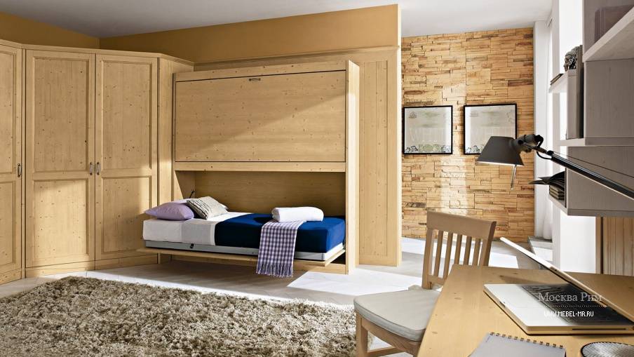 Детские стенки с кроватью (44 фото): модульный спальный гарнитур со шкафом и механизмом опускания передней стенки кровати, модели с двумя постелями в комнату школьника