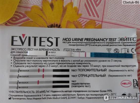 Отзывы тесты на беременность evitest plus » нашемнение - сайт отзывов обо всем