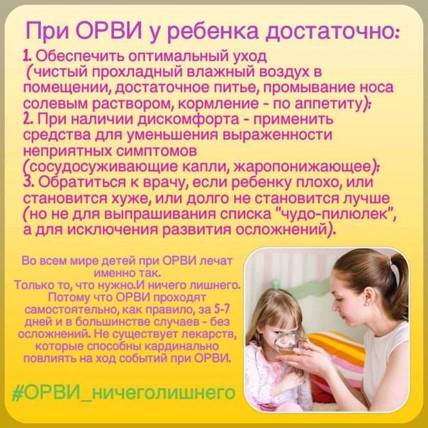 ➤ лечение орви у детей до года и его профилактика у грудничков
